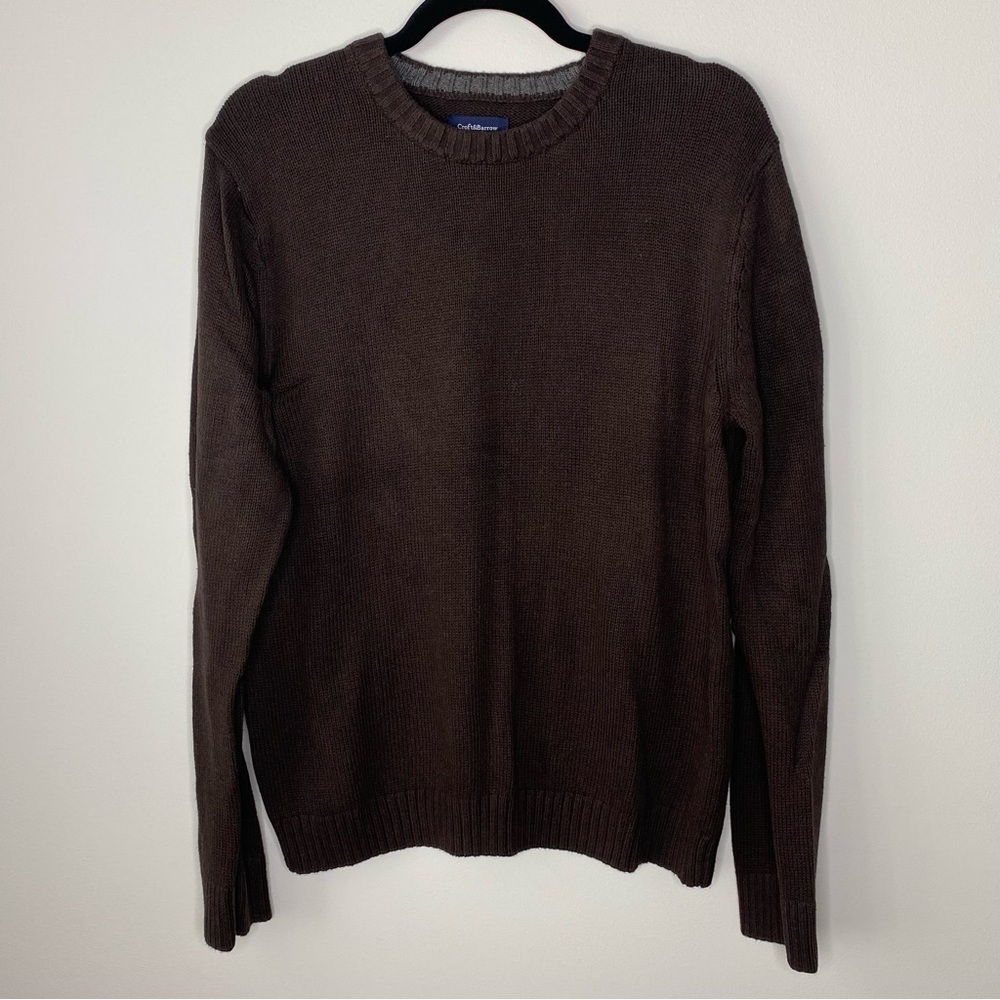 Croft & Borrow Brown mens sweater Large